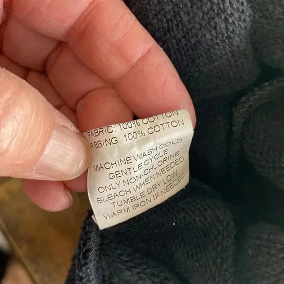 The Label Black Brushed Terry Hoodie Size Large 1110 - Picture 8 of 8